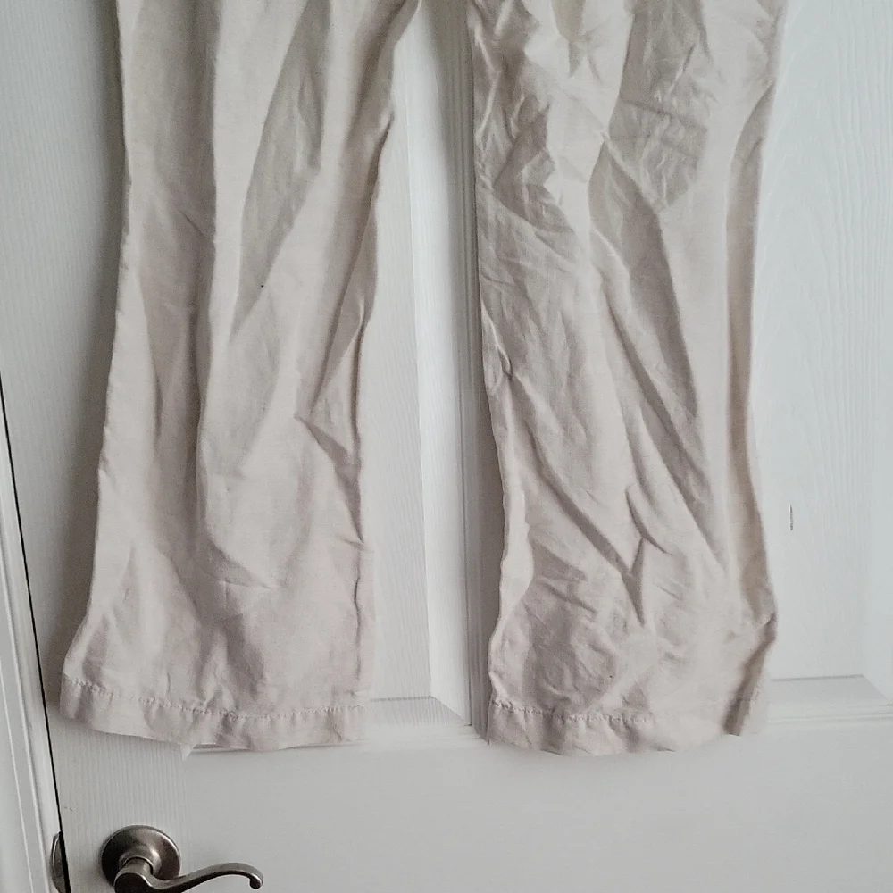 Banana Republic Cream Linen Pants